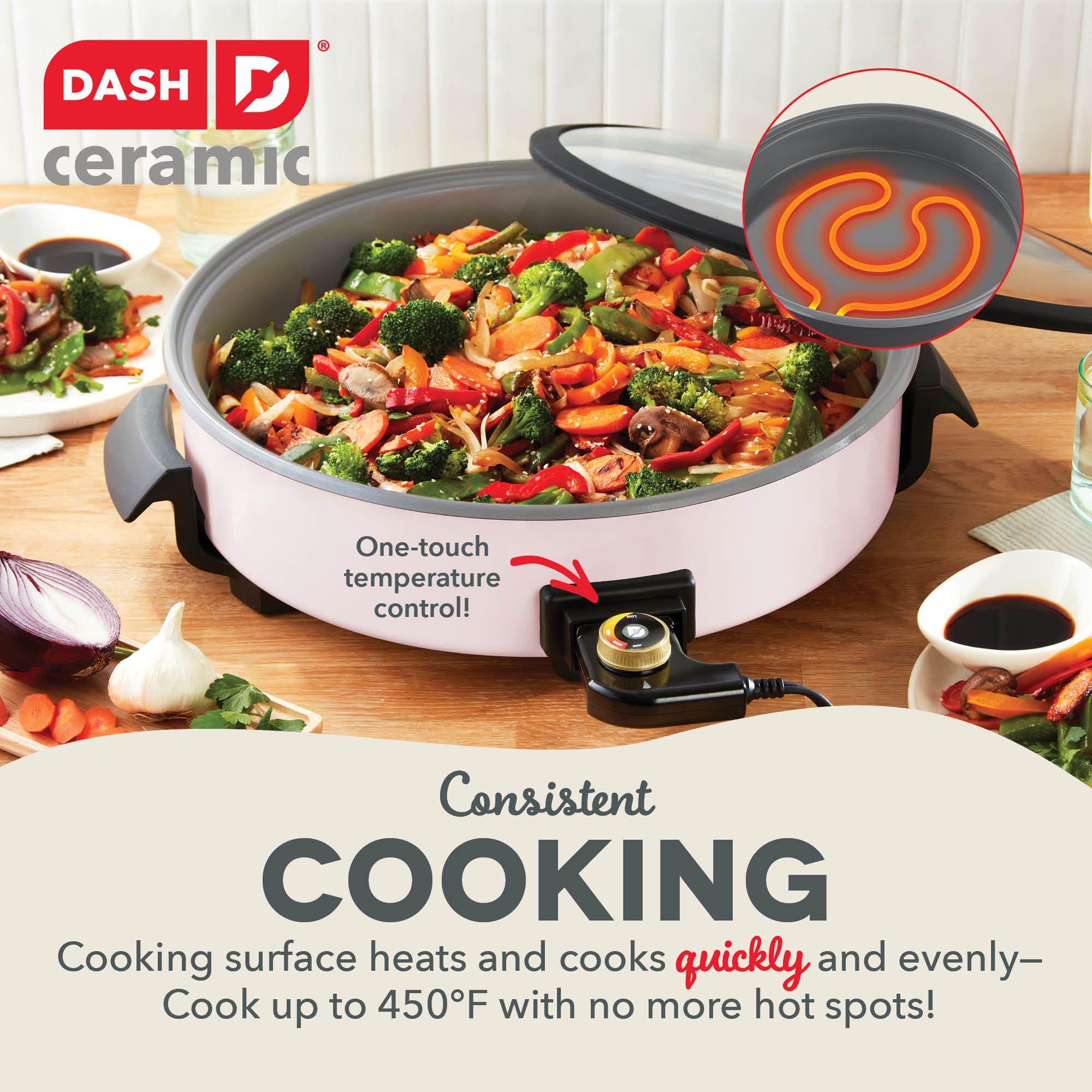 Ceramic Nonstick Family Size Skillet